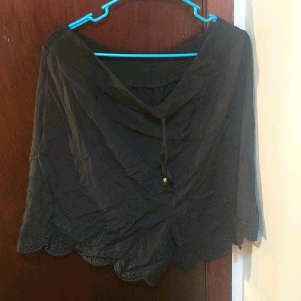 black shorts